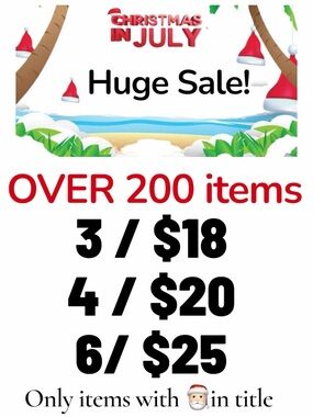 🎅🏻 Bundle sale! All items with the Santa are 3/$18 4/$20 or 6/$25 must bundle
